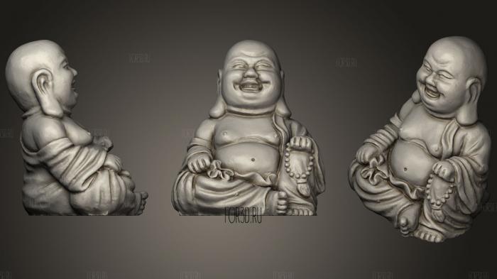 Smiling Budda stl model for CNC